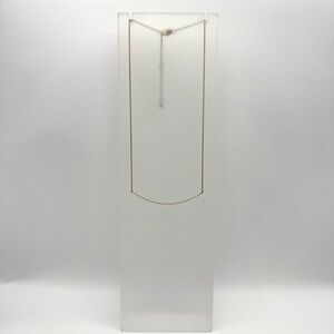 ANTHROPOLOGIE / TAI Gold Curved Bar Necklace